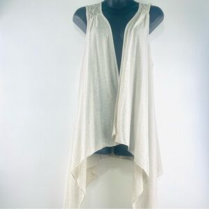 Medium Elegant Cream Women's minimalist Vest